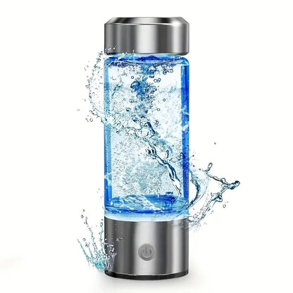 Hydrogen water bottle, hydrogen-rich water cup, USB-charged hydrogen electrolysis generator (3 minutes charge), fitness